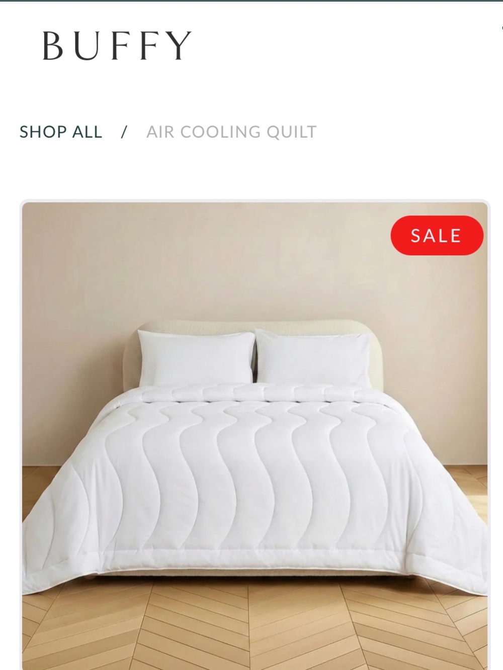 NWT Buffy Air Cooling Quilt Twin